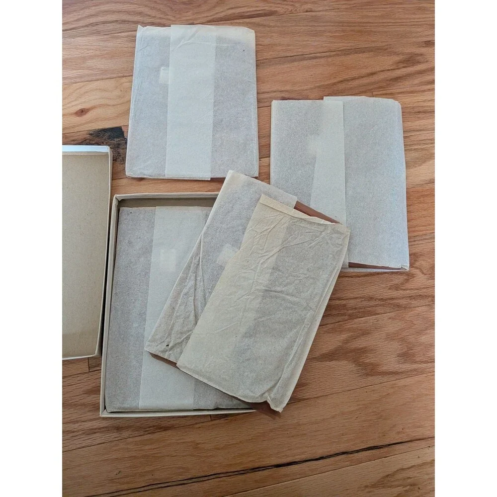 Vintage Broadway Hosiery Nylons 1950s NIB NOS 4 Pair Brown Seamless 10.5 Thigh